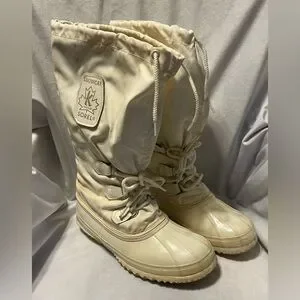Sorel | Shoes | Vintage Sorel Snowlion White Winter Boots 
